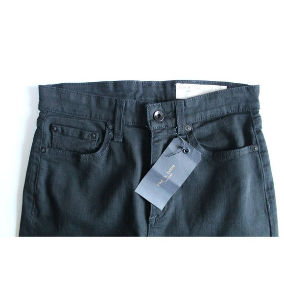 Rag & Bone Nina High-Rise Bootcut Jeans No Fade Black Size 26 - Picture 7 of 8